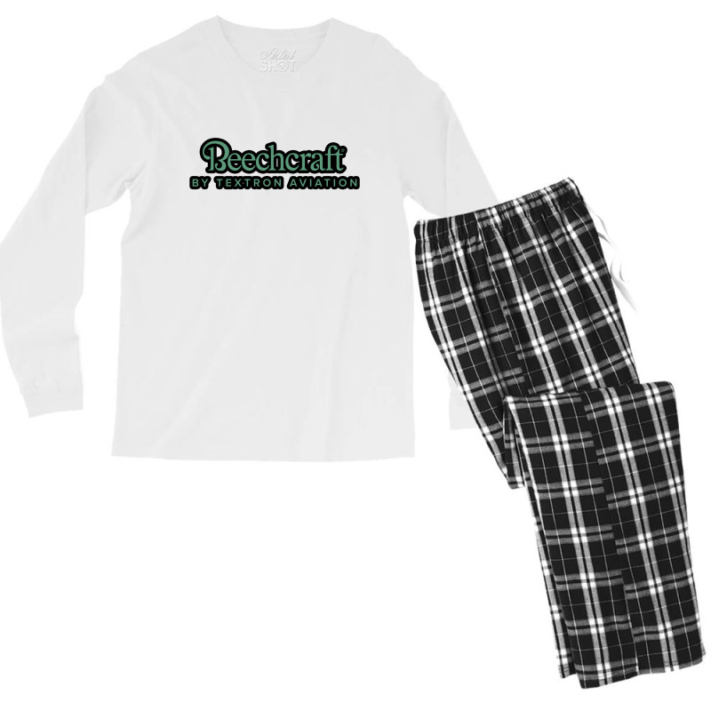 Beechcraft Aircraft Aviation Men's Long Sleeve Pajama Set by yusufnaufal981 | Artistshot