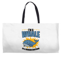 I'm A Whale In A Human Costume Sea Life Marine Biologist T Shirt Weekender Totes | Artistshot