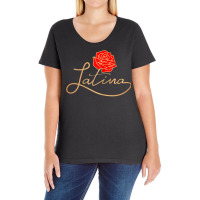 Womens Womens Latina Latinx Best Gift Rose Cute Hispanic Shirt Ladies Curvy T-shirt | Artistshot