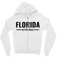 Florida Strong Zipper Hoodie | Artistshot