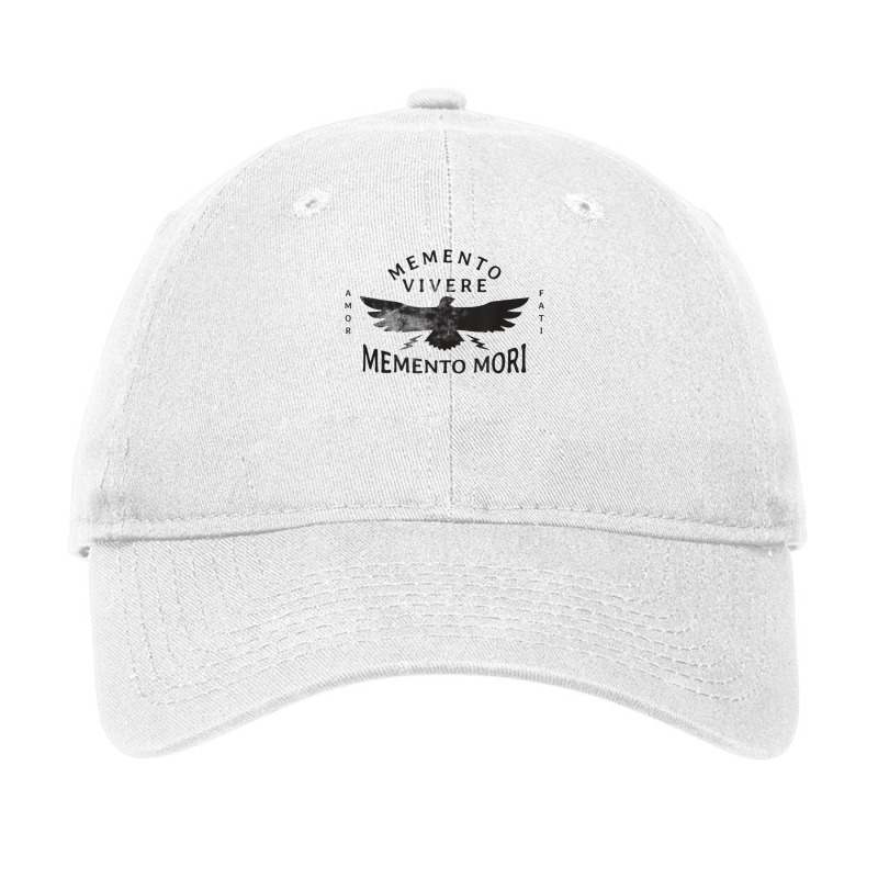 Stoic Quote Amor Fati Memento Mori Adjustable Cap by JaronKennedy | Artistshot