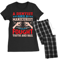 Dentist And A Manicurist Nail Technician Dental Oral Doctor Women's Pajamas Set | Artistshot