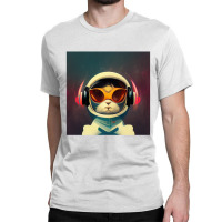 Kitten Wearing Headphones Music Classic T-shirt | Artistshot