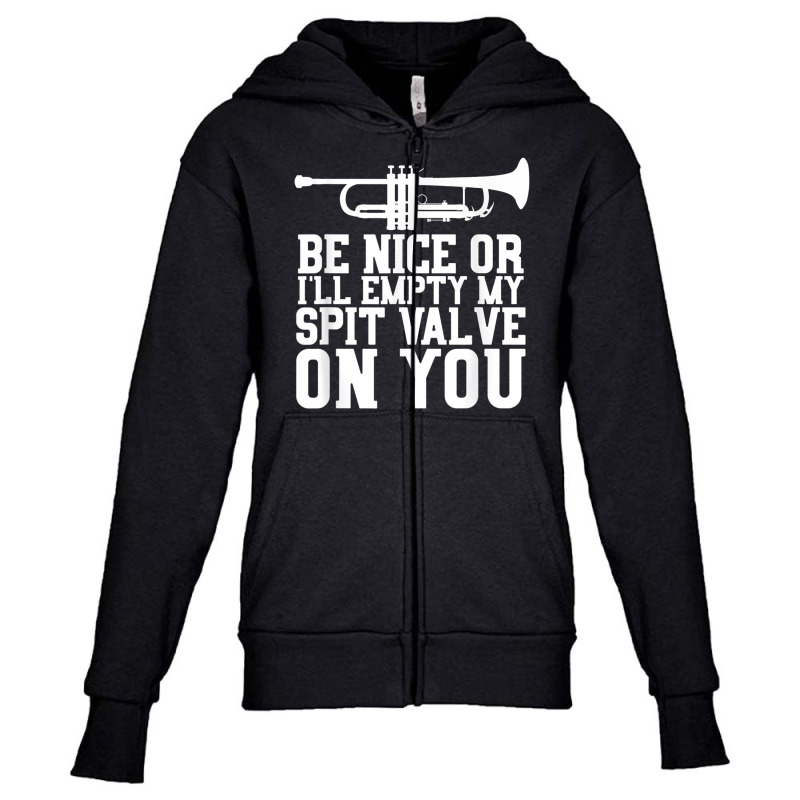 Empty Spit Valve - Trumpet Shirt For Trumpet Player Youth Zipper Hoodie | Artistshot