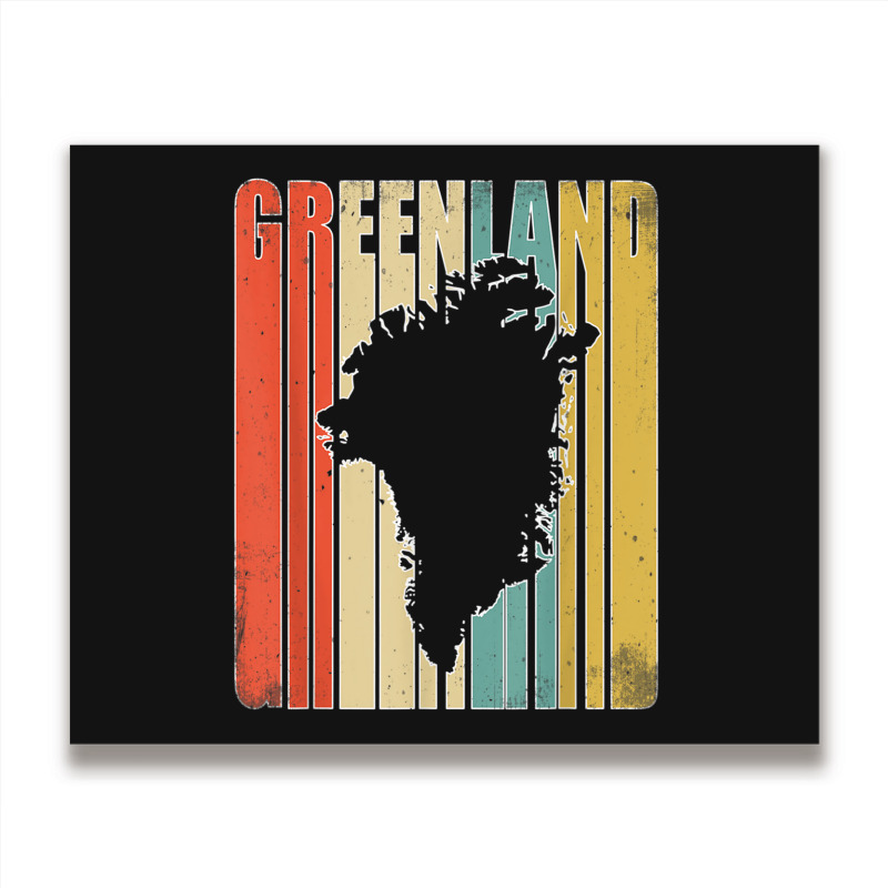 Vintage Greenland Metal Print Horizontal | Artistshot