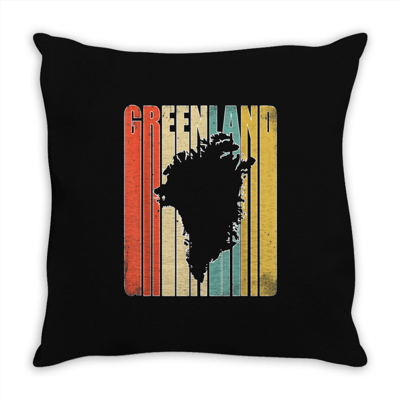 Vintage Greenland Throw Pillow | Artistshot