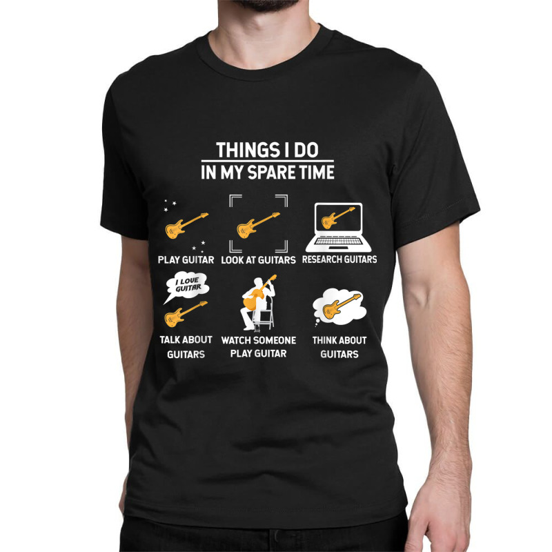 Epiphone Guitar Tee Guitar Things I Do In My Spare Time Classic T-shirt by JudithPlagmann | Artistshot