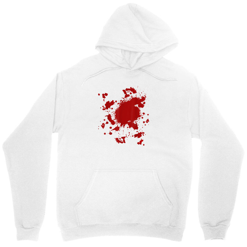 Blood Splatter Costume Gag Fancy Dress Scary Halloween Unisex Hoodie by Evelyn D Adkins | Artistshot