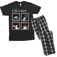 How To Be A Man V-neck Gift Tee Men's T-shirt Pajama Set | Artistshot