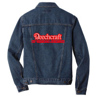 Beechcraft By Dk Grey Blue Stroke Red Men Denim Jacket | Artistshot