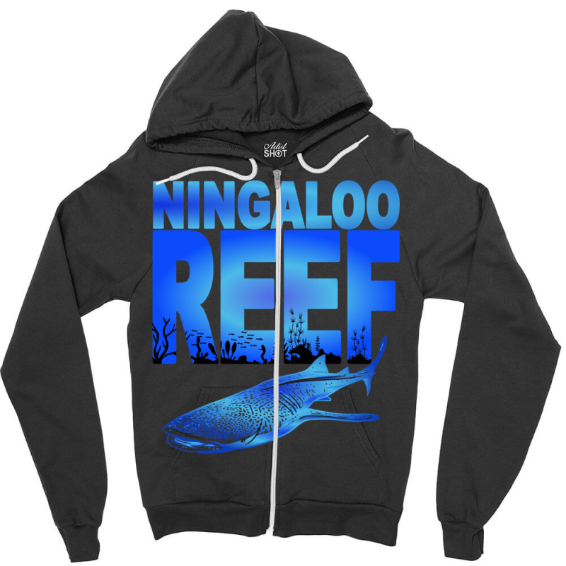 Ningaloo Reef Diver Zipper Hoodie by CarmelaElaine | Artistshot