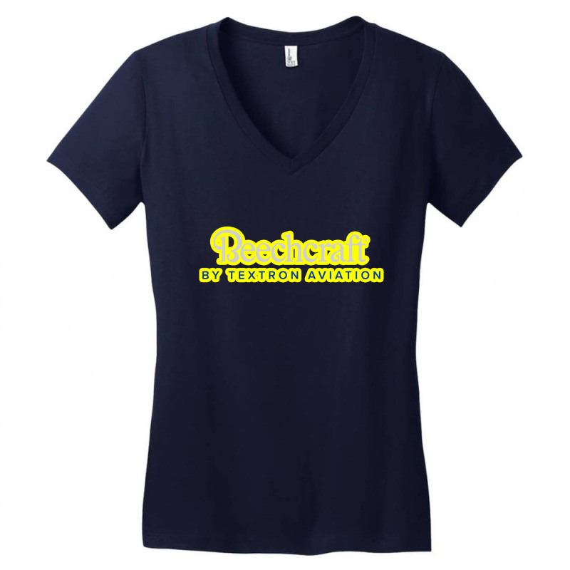 Beechcraft Aircraft Aviation Women's V-Neck T-Shirt by yusufnaufal981 | Artistshot