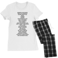 Bob Mortimers Names Women's Pajamas Set | Artistshot