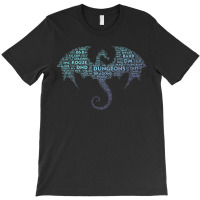 Dragon Word Art Dungeon Crawler Rpg Dm Gaming T-shirt | Artistshot