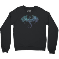 Dragon Word Art Dungeon Crawler Rpg Dm Gaming Crewneck Sweatshirt | Artistshot