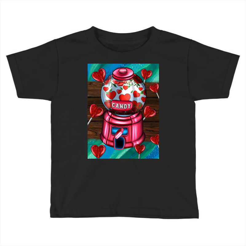 Candy Machine  With Heart Candies  Air Toddler T-shirt | Artistshot