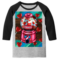 Candy Machine  With Heart Candies  Air Youth 3/4 Sleeve | Artistshot