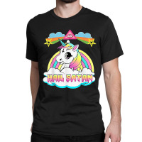 Hail Satan Unicorn Classic T-shirt | Artistshot