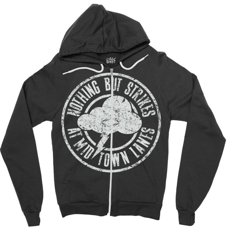 Nothing But Strikes Zipper Hoodie by TerriBeverly | Artistshot