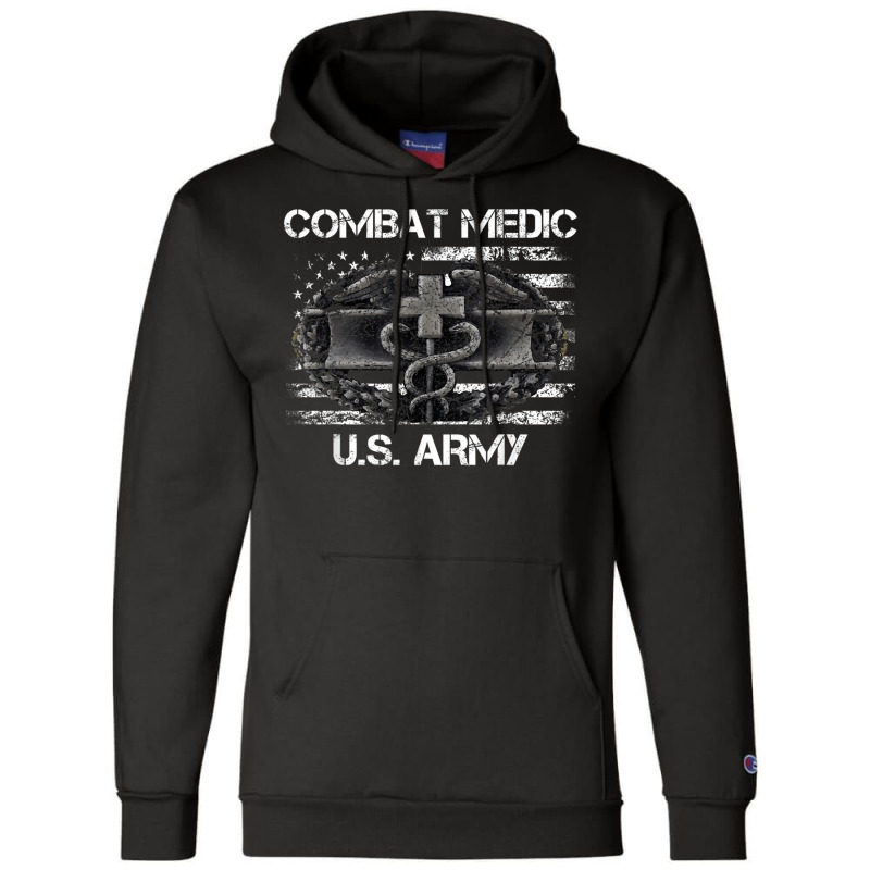 Vintage Army Combat Medic Veteran Gift For Us Army Veteran Champion Hoodie by FionaMciver | Artistshot