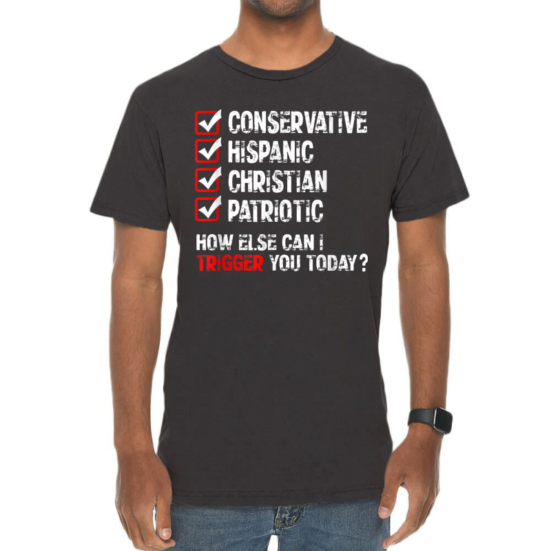 Hispanic Conservative Trigger Vintage T-shirt | Artistshot