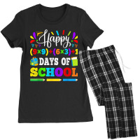 Happy 100 Days Of School 100th Math Equation Teacher Kids Women's Pajamas Set | Artistshot