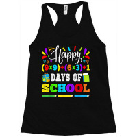 Happy 100 Days Of School 100th Math Equation Teacher Kids Racerback Tank | Artistshot