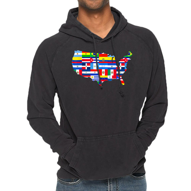 Hispanic Heritage Month American Latino Flags Hispanic Vintage Hoodie | Artistshot