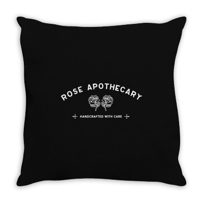 Rose Apothecary   White Throw Pillow Designed By Kevin Design