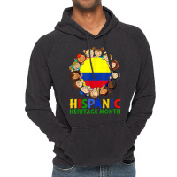 Hispanic Heritage Month Colombia Kids Boys Girls Vintage Hoodie | Artistshot