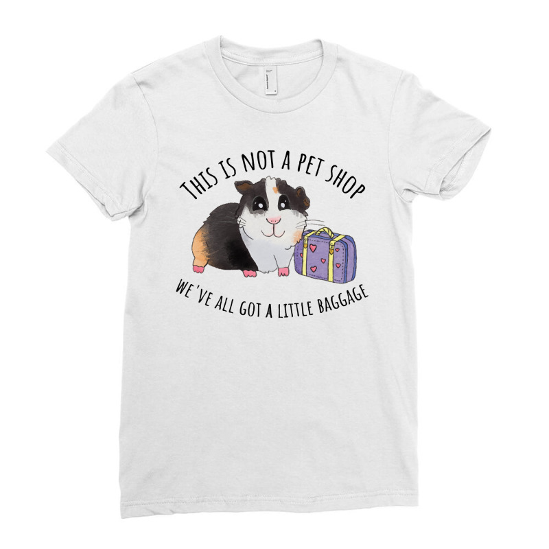 Animal Shelter Rescue T  Shirt Guinea Pig Adoption T  Shirt Ladies Fitted T-Shirt by pumpkinslanguid | Artistshot