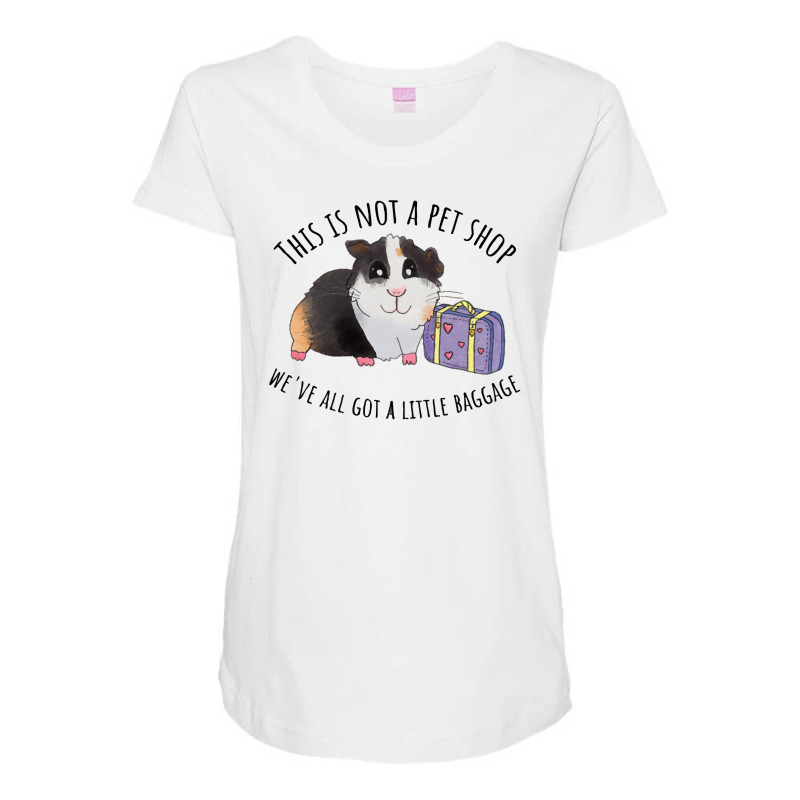 Animal Shelter Rescue T  Shirt Guinea Pig Adoption T  Shirt Maternity Scoop Neck T-shirt by pumpkinslanguid | Artistshot