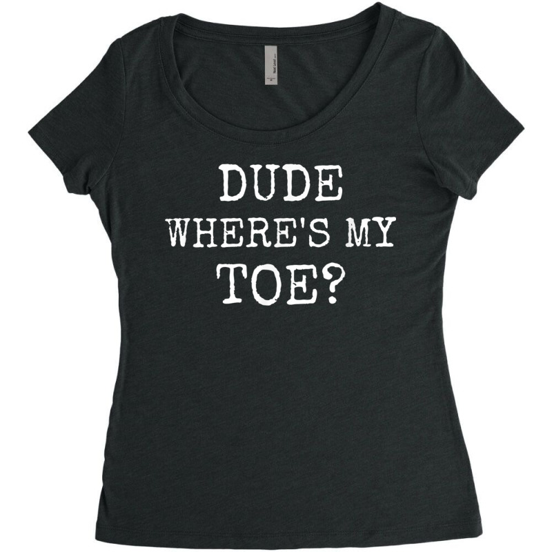 Toe Amputee Funny Humor Prosthetic Amputation Joke Gifts Women's Triblend Scoop T-shirt by LilyWillis | Artistshot