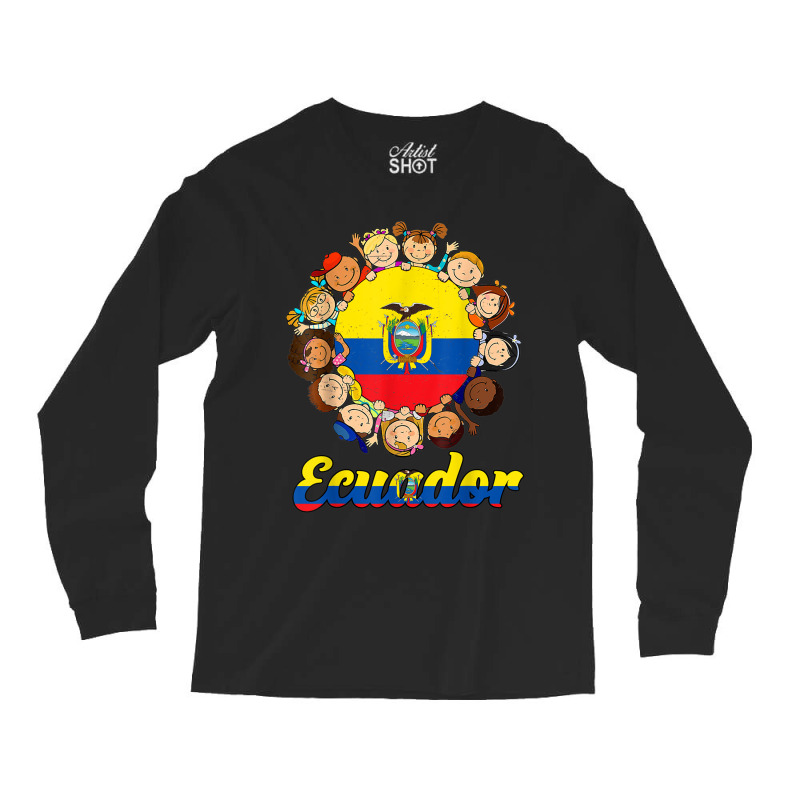 Hispanic Heritage Month Ecuador Flag Gift For Kids Toddler Long Sleeve Shirts | Artistshot