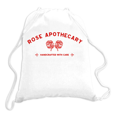 Rose Apothecary   Red Drawstring Bags Designed By Kevin Design
