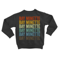 Bay Minette City Retro T Shirt Toddler Sweatshirt | Artistshot