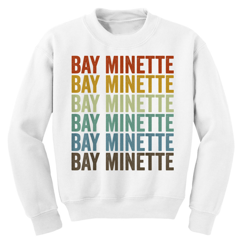 Bay Minette City Retro T Shirt Youth Sweatshirt by tzecluco | Artistshot