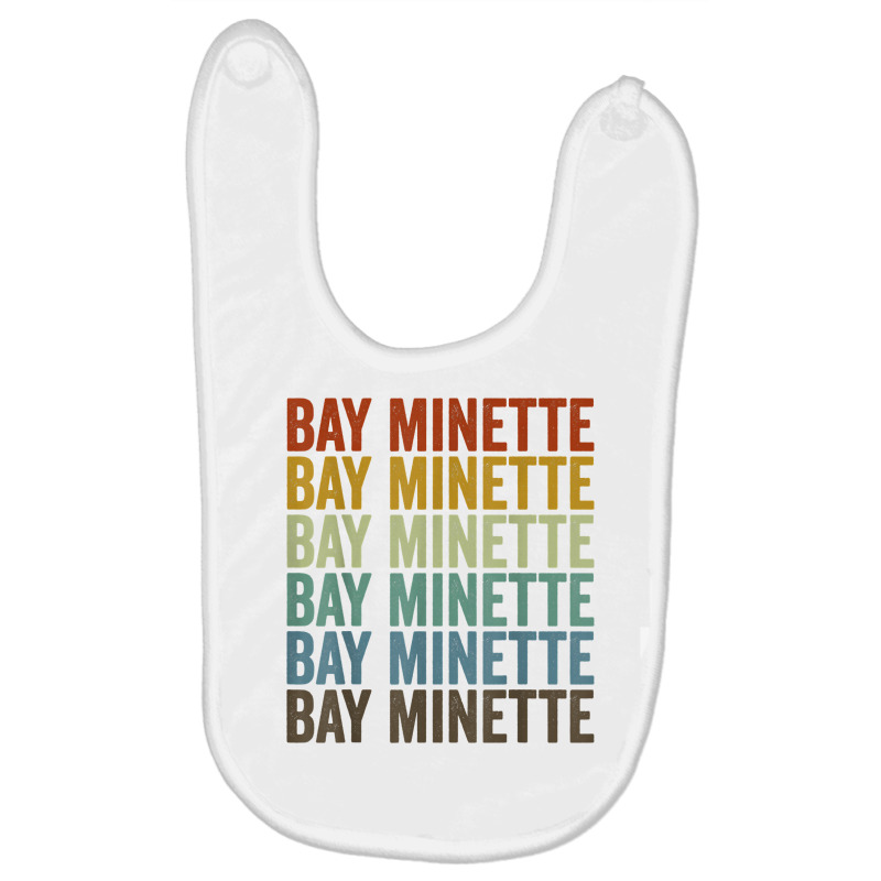 Bay Minette City Retro T Shirt Baby Bibs by tzecluco | Artistshot