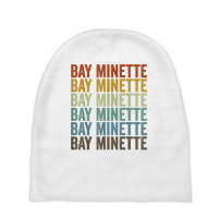 Bay Minette City Retro T Shirt Baby Beanies | Artistshot