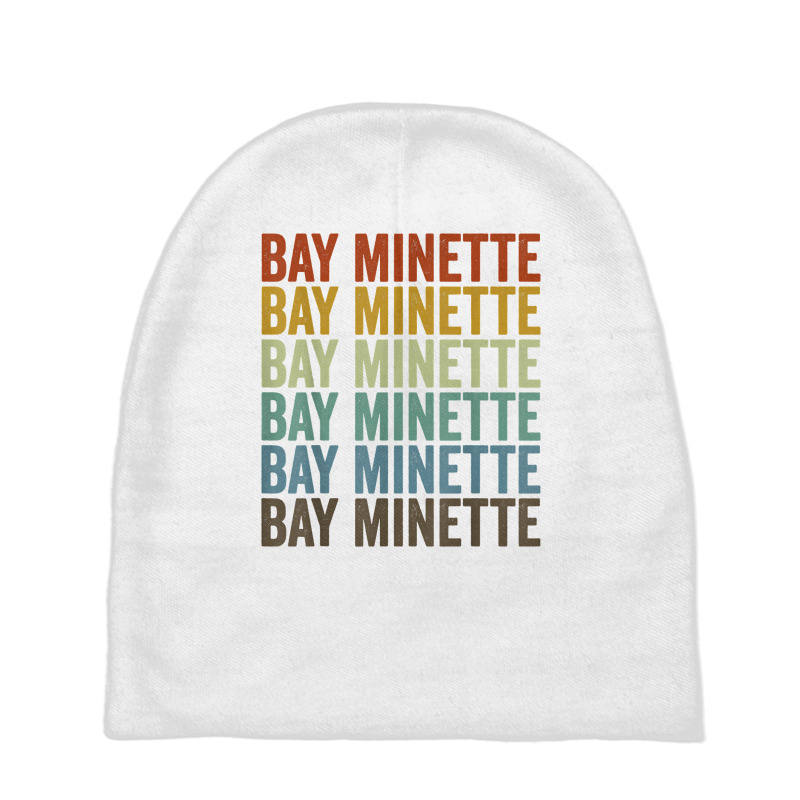 Bay Minette City Retro T Shirt Baby Beanies by tzecluco | Artistshot