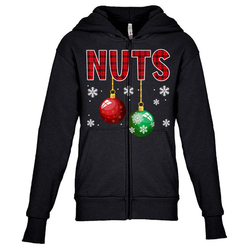 Chest Nuts Matching Chestnuts Funny Christmas Couples Nuts T Shirt Youth Zipper Hoodie | Artistshot