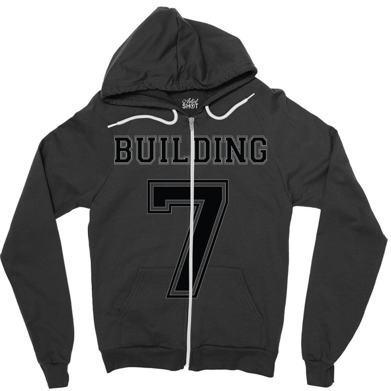 Building 7 Controlled Demolition Zipper Hoodie | Artistshot