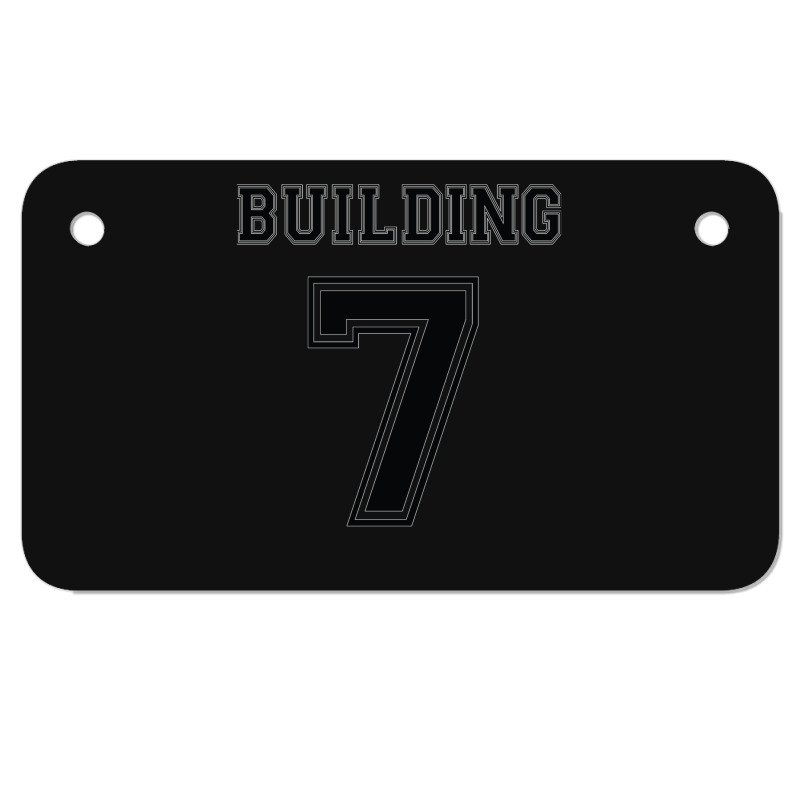 Building 7 Controlled Demolition Motorcycle License Plate | Artistshot