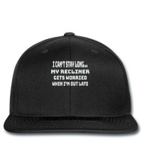 Funny My Recliner Gets Worried Quote Sleep Lover Printed Hat | Artistshot