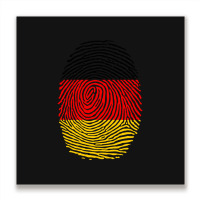 German Fingerprint Germany Flag Deutsche Dna Cute Patriotic Metal Print Square | Artistshot