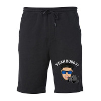 Yeah Buddy Dj Pauly D On The Megaphone Fleece Short | Artistshot