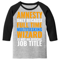 Amnesty Swagazon Associate Amnesty Not An Official Job Title Premium T Youth 3/4 Sleeve | Artistshot