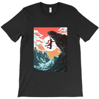 Climbing Girl Vector Art T-shirt | Artistshot