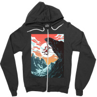 Climbing Girl Vector Art Zipper Hoodie | Artistshot