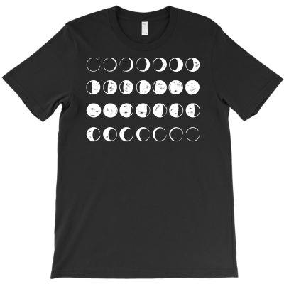 Phases Of The Moon T-shirt Designed By Baron Maulidi